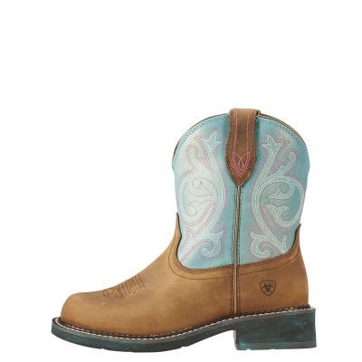 Ariat Fatbaby Heritage Kahverengi / Turkuaz Western Csizma Bayan (33069-342)